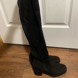 Black over the knee boots